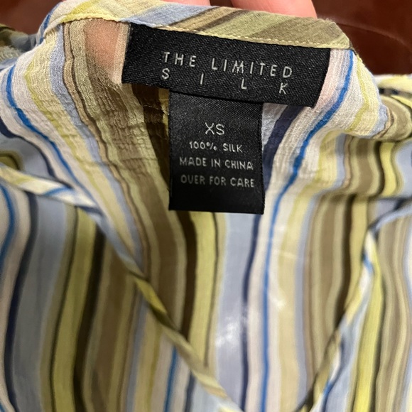 VTG Sheer Silk Wrap Blouse - Picture 2 of 4